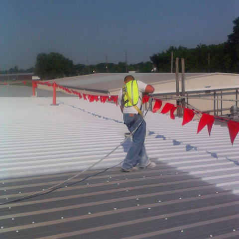 Metal Roof Coating Spraying Services