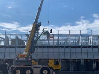 Metal Building Erection Project in Worcester MA