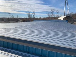 Retrofit Project on a metal building in Johnston RI done by MidMass Steel Building & Erection